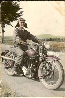 Josef Chromy in Czechoslovakia, c. 19 years old