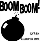 Boom boom syrah label