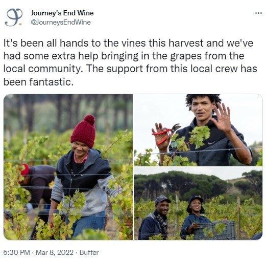 Journey's End harvest