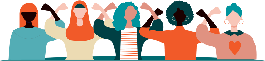 women standing together